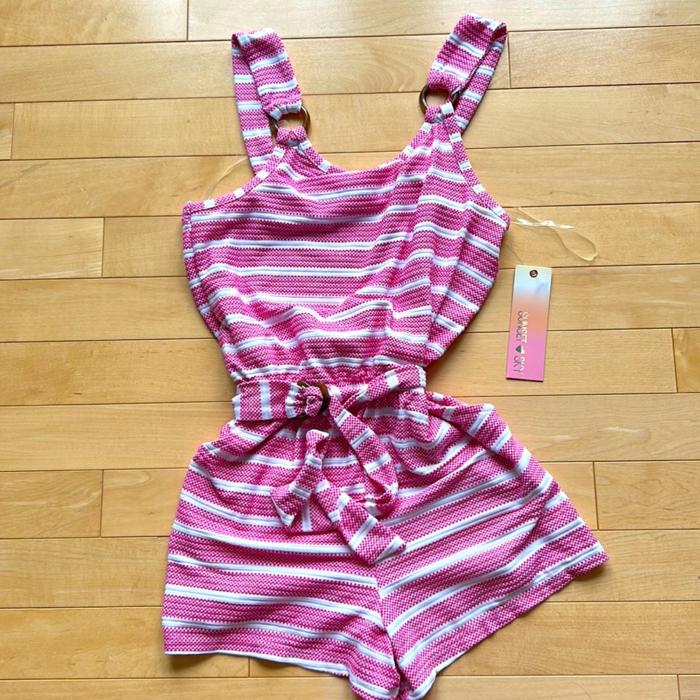 NWT Sunset Sky Girls Romper size 7/8